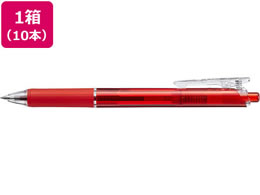ぺんてる 油性ボールペン ビクーニャ・フィール0.7mm赤 10本