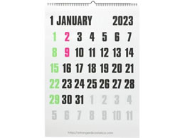 エトランジェ カレンダー 壁掛け B3 2023年 ケイコウ CLV-B3-04