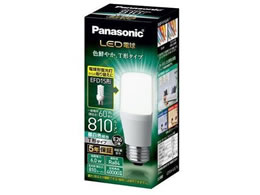 パナソニック LED電球 T形電球タイプ 60形相当 昼白色口金E26